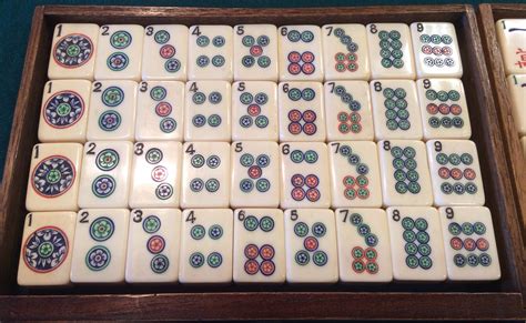 mahjong tile sets.